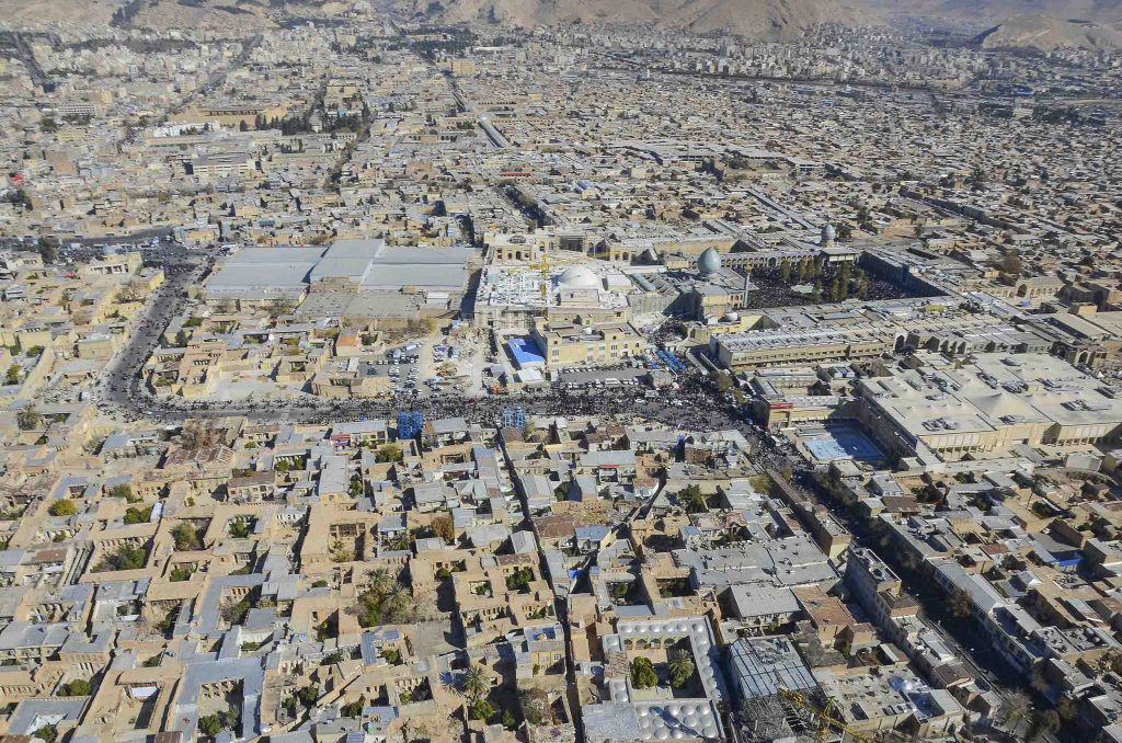 astanahmadi 16 1 1024x678 - مجموعه عکس هوایی از حرم مطهر حضرت شاهچراغ علیه السلام