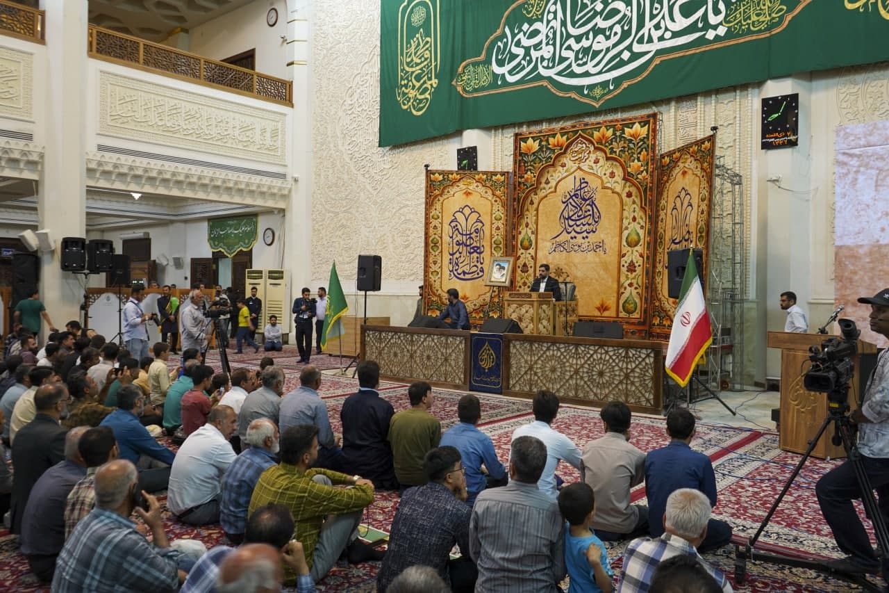 photo 2025 05 04 00 25 50 - تصاویر| مراسم جشن شب بزرگداشت حضرت احمد بن موسی الکاظم شاهچراغ علیه‌السلام در حرم مطهر