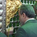 زیارت دکتر سید عباس عراقچی وزیر امور خارجه ازحرم مطهر حضرت شاهچراغ علیه‌السلام