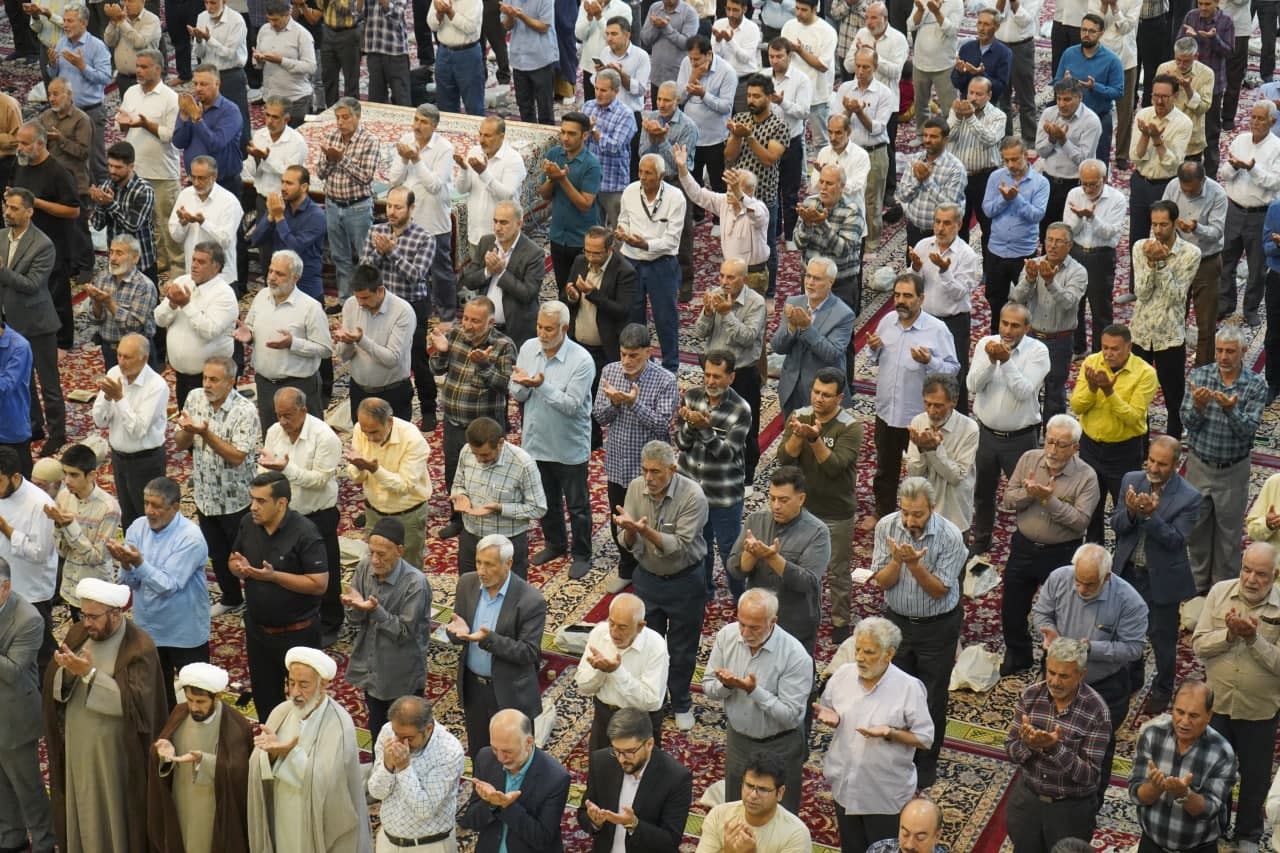 photo 2025 06 06 08 00 08 3 - نماز باشکوه عید سعید قربان در حرم مطهر حضرت شاهچراغ علیه‌السلام
