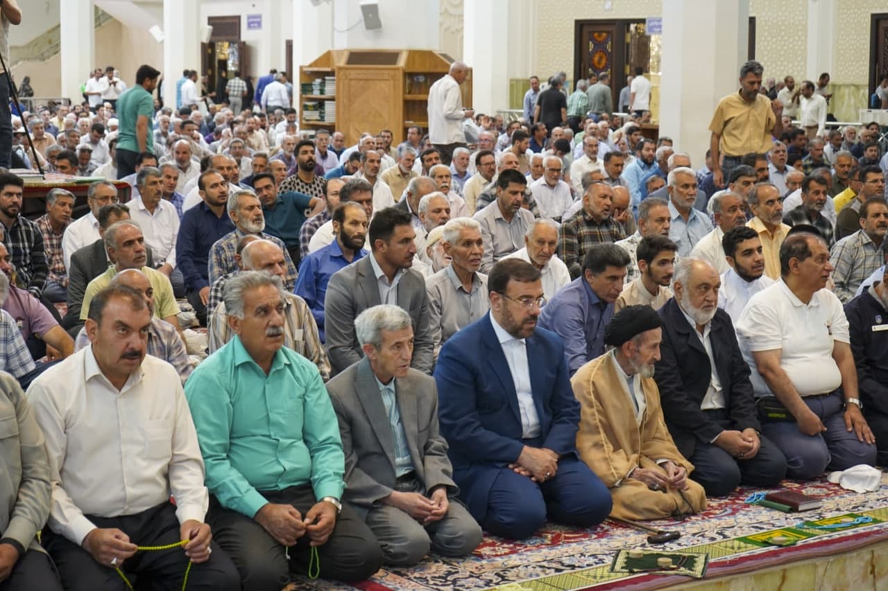 photo 2025 06 06 08 00 14 - نماز باشکوه عید سعید قربان در حرم مطهر حضرت شاهچراغ علیه‌السلام