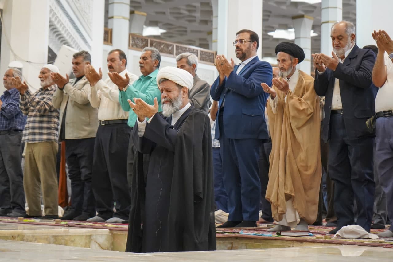 photo 2025 06 06 08 00 22 3 - نماز باشکوه عید سعید قربان در حرم مطهر حضرت شاهچراغ علیه‌السلام