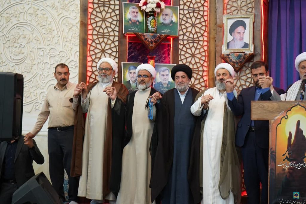 photo 2025 06 14 13 40 29 1024x682 - تصاویر| مراسم ظهر عید سعید غدیر خم در حرم مطهر حضرت شاهچراغ علیه‌السلام
