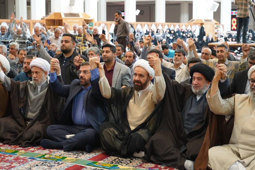 photo 2025 06 14 13 40 40 1024x682 - تصاویر| مراسم ظهر عید سعید غدیر خم در حرم مطهر حضرت شاهچراغ علیه‌السلام