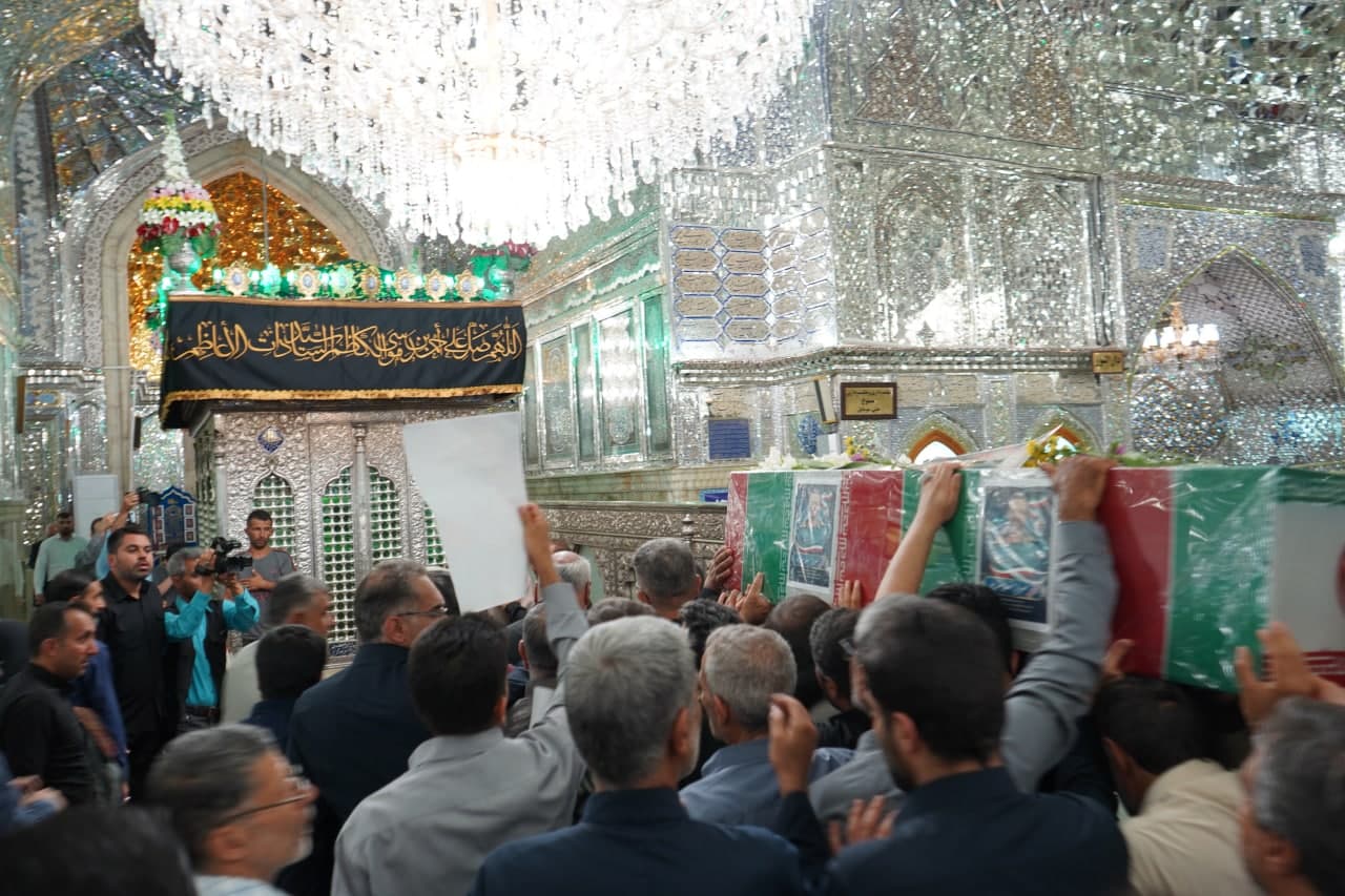 photo 2025 06 26 10 33 18 2 - تشییع 2 شهید اخیر تجاوزات رژیم منحوس صهیونیستی در حرم مطهر حضرت شاهچراغ علیه السلام