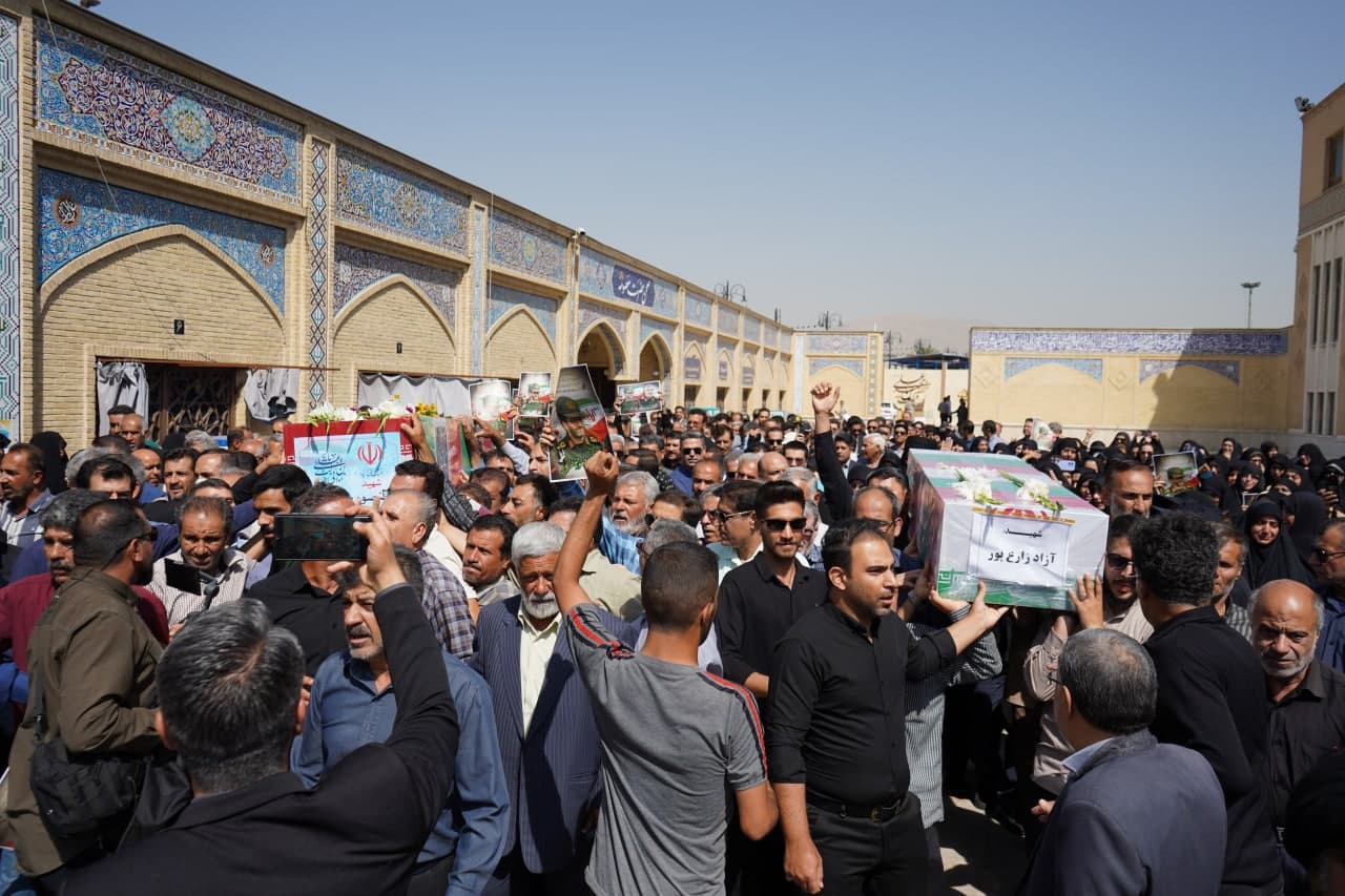 photo 2025 06 26 10 33 20 3 - تشییع 2 شهید اخیر تجاوزات رژیم منحوس صهیونیستی در حرم مطهر حضرت شاهچراغ علیه السلام