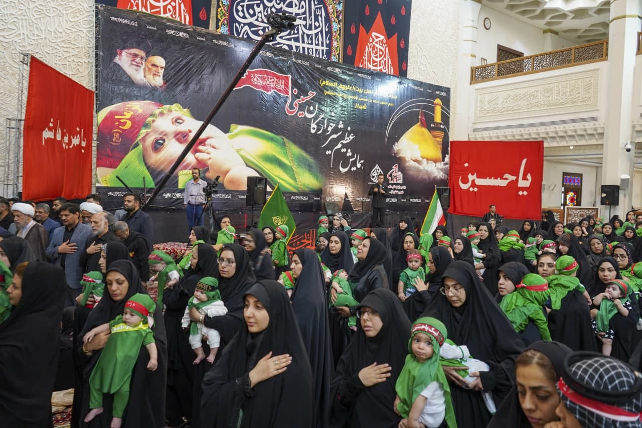 photo 2025 06 27 11 46 16 - تصاویر | مراسم سوگواره شیرخوارگان حسینی در حرم مطهر حضرت شاهچراغ علیه‌السلام