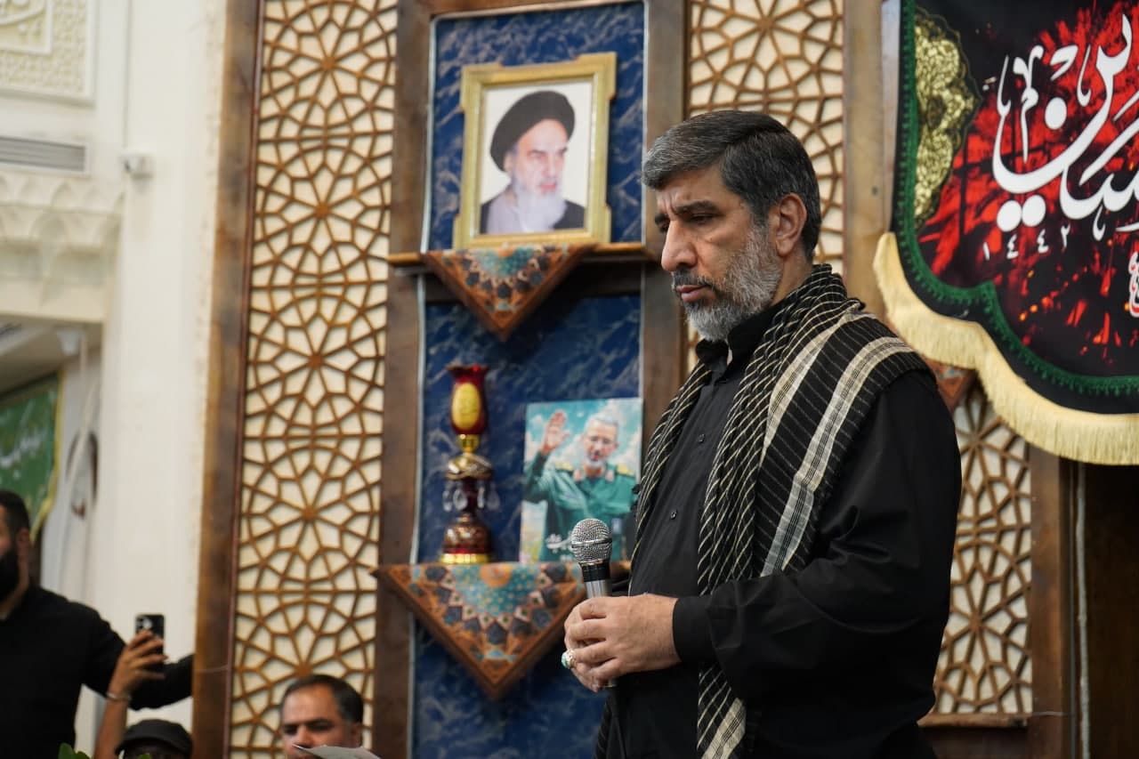 photo 2025 07 20 10 26 14 - وداع باشکوه با پیکر شهید والامقام سرلشکر پاسدار غلامحسین غیب‌پرور در جوار حضرت شاهچراغ علیه‌السلام