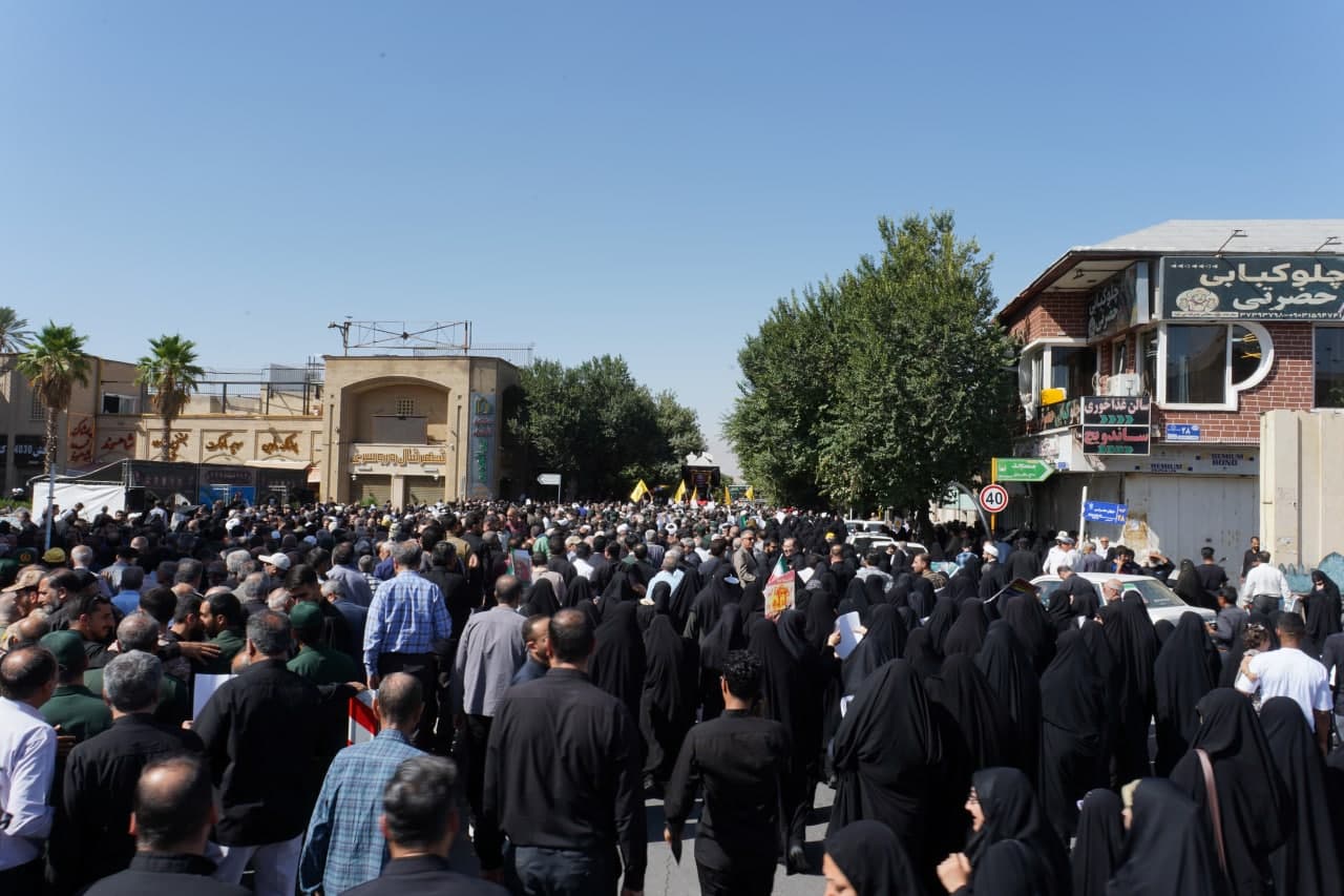 photo 2025 07 20 10 26 17 - وداع باشکوه با پیکر شهید والامقام سرلشکر پاسدار غلامحسین غیب‌پرور در جوار حضرت شاهچراغ علیه‌السلام