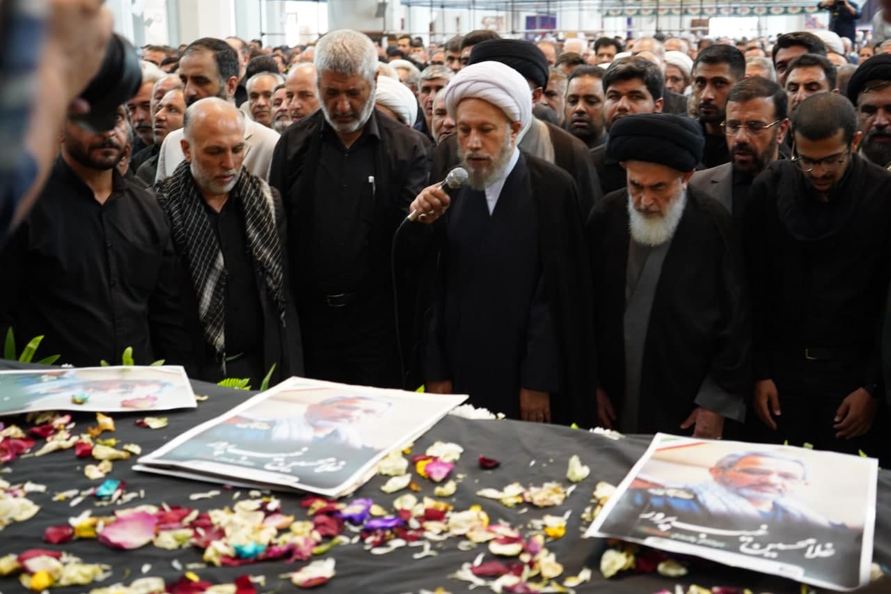photo 2025 07 20 10 26 27 - وداع باشکوه با پیکر شهید والامقام سرلشکر پاسدار غلامحسین غیب‌پرور در جوار حضرت شاهچراغ علیه‌السلام