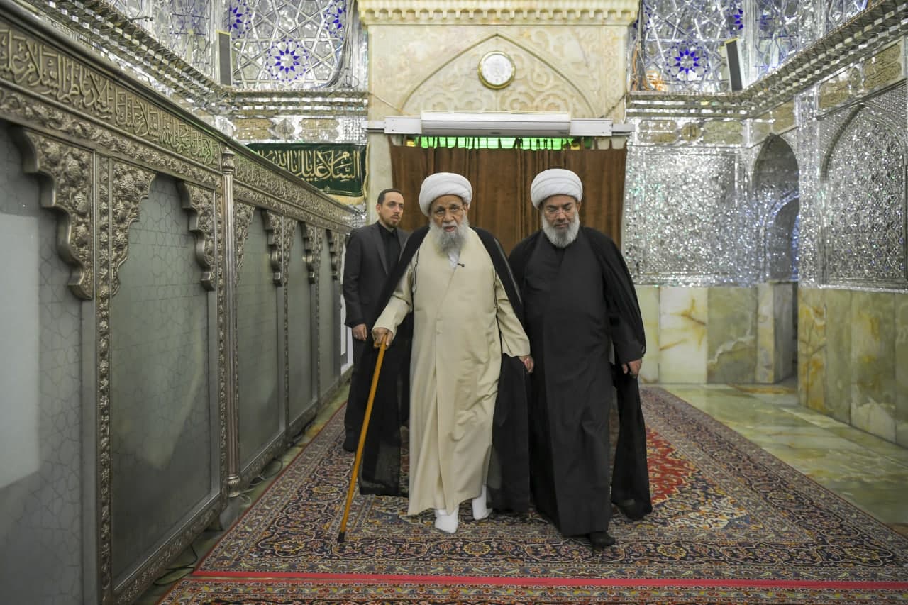 photo 2025 08 21 14 18 26 2 - زیارت مرجع عالیقدر حضرت آیت الله العظمی کریمی جهرمی از حرم مطهر حضرت شاهچراغ علیه السلام