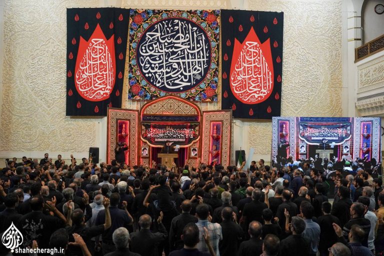 مراسم عزاداری شام اربعین حسینی در حرم مطهر حضرت شاهچراغ علیه السلام