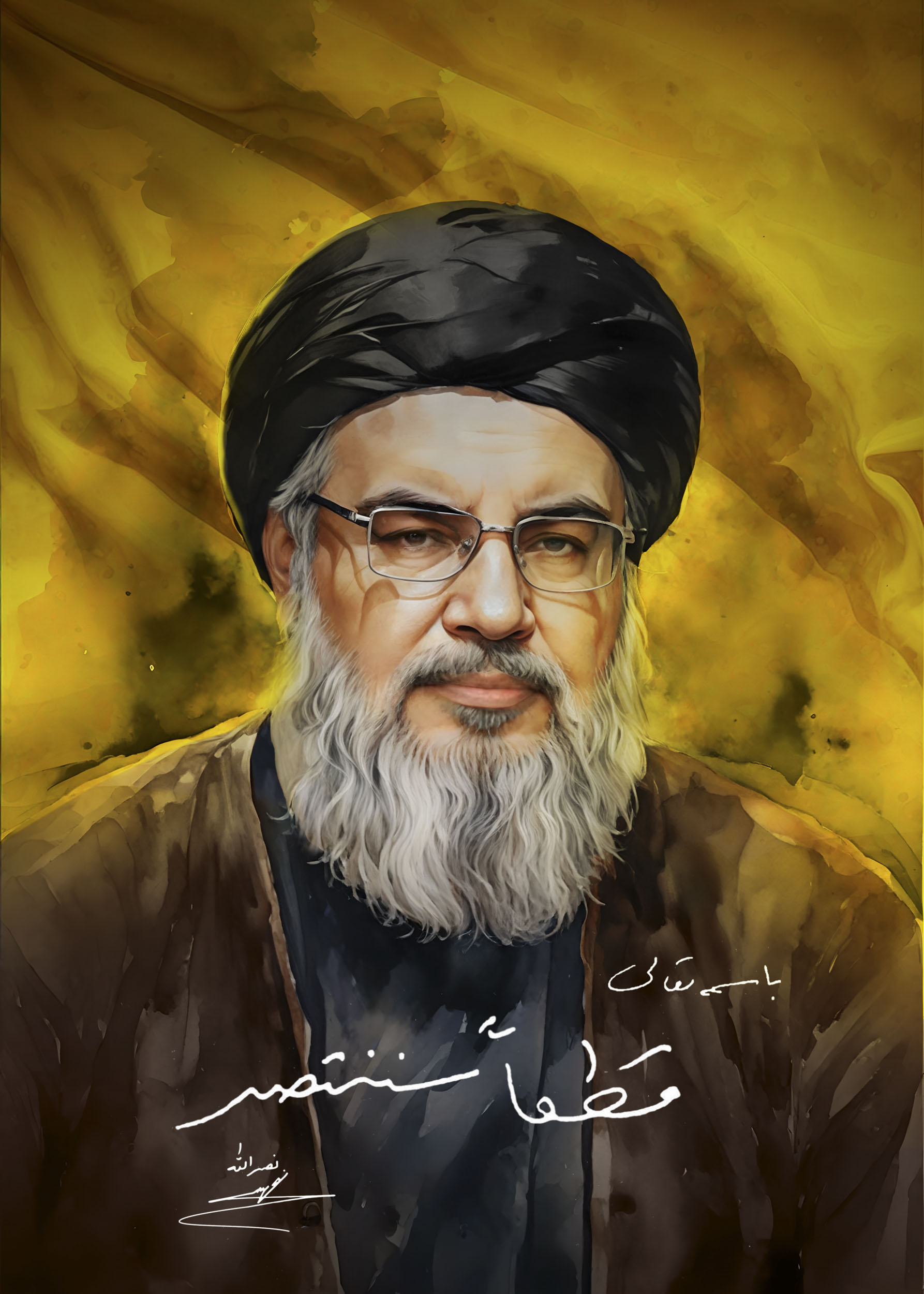 ASTANAHMADI1 92 - ۱۰۰ پوستر و عکس ویژه سالگرد شهادت سید مقاومت ؛ شهید سید حسن نصرالله