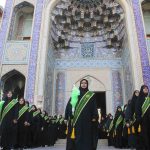 مراسم گلباران قبور مطهر شهدای آستان مقدس حضرت احمدبن موسی‌الکاظم(ع)