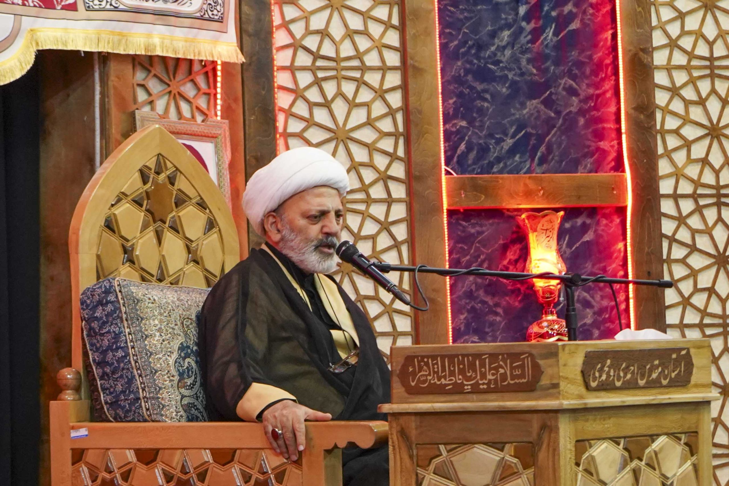 فاطمیه scaled - دومین شب از مراسم سوگواری شهادت حضرت زهرا سلام الله علیها در حرم مطهر حضرت شاهچراغ علیه السلام