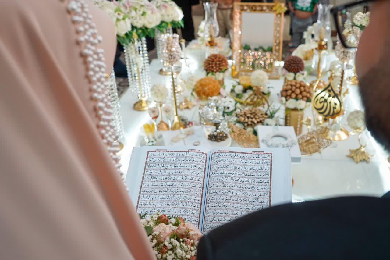 photo 2026 02 10 02 15 23 - تصاویر / برگزاری مراسم عقد ازدواج جمعی از جوانان در حرم مطهر، به&zwnj;مناسبت نیمه شعبان