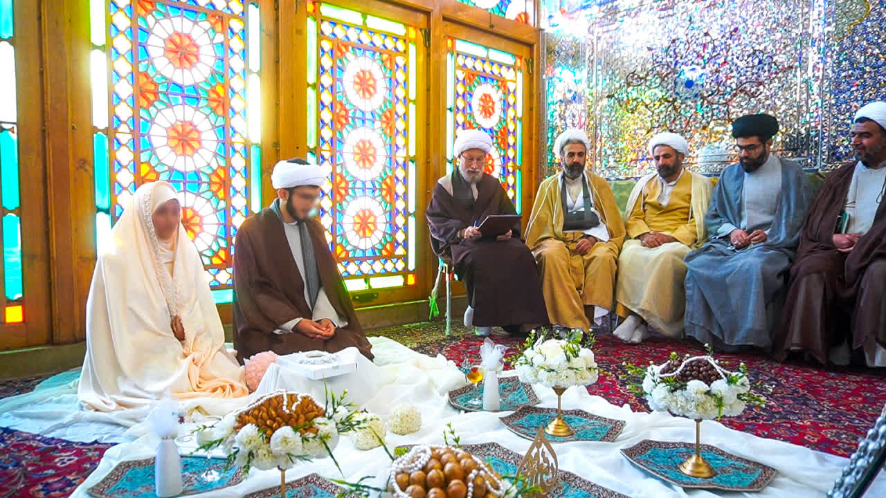 تصاویر / برگزاری مراسم عقد ازدواج جمعی از جوانان در حرم مطهر، بهمناسبت نیمه شعبان photo 2026 02 10 02 15 28 - تصاویر / برگزاری مراسم عقد ازدواج جمعی از جوانان در حرم مطهر، بهمناسبت نیمه شعبان