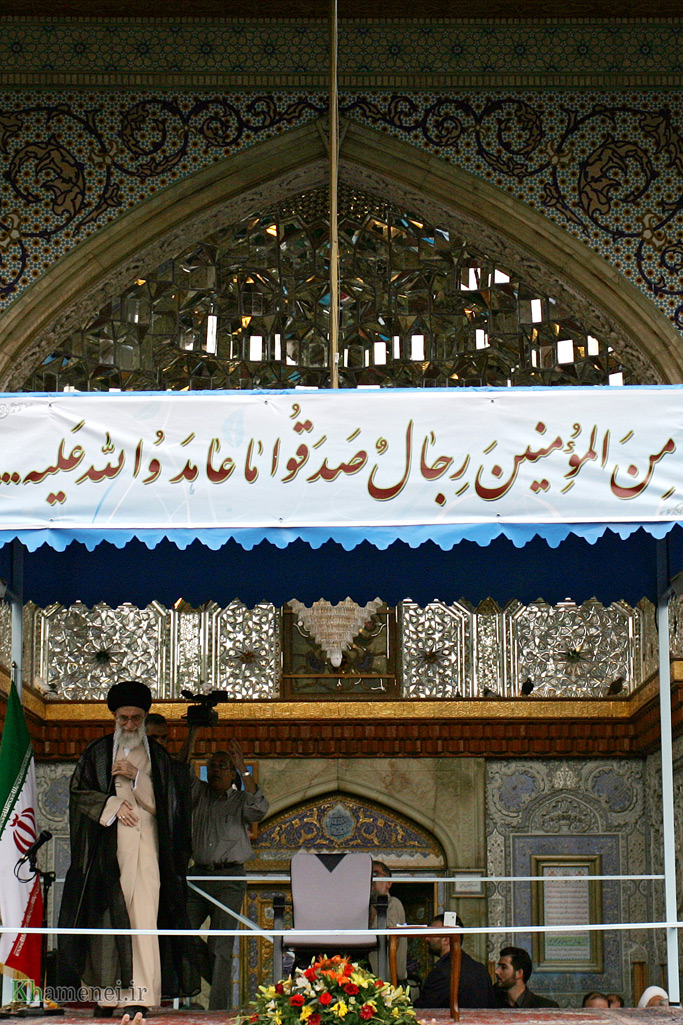 JX6J0056 - تصاویر| سخنرانی رهبر شهید انقلاب در حرم مطهر حضرت شاهچراغ علیه السلام