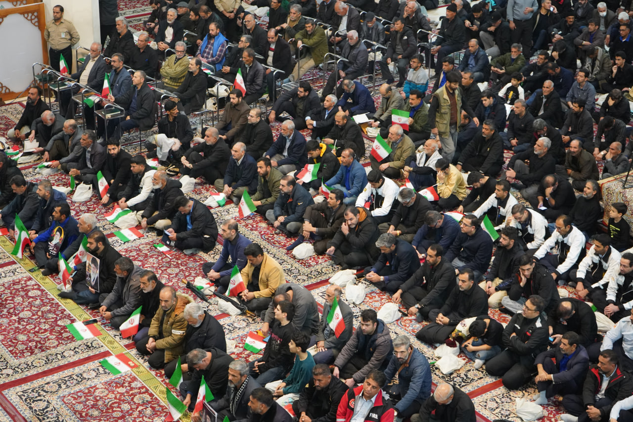 مراسم بزرگداشت رهبر و قائد عظیم الشان جهان اسلام شهید حضرت الله العظمی امام خامنه ای photo 2026 03 03 16 54 18 - مراسم بزرگداشت رهبر و قائد عظیم الشان جهان اسلام شهید حضرت الله العظمی امام خامنه ای