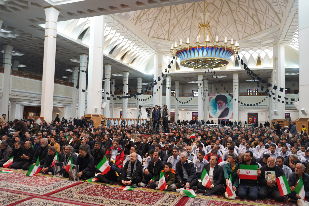مراسم بزرگداشت رهبر و قائد عظیم الشان جهان اسلام شهید حضرت الله العظمی امام خامنه ای photo 2026 03 03 16 54 21 - مراسم بزرگداشت رهبر و قائد عظیم الشان جهان اسلام شهید حضرت الله العظمی امام خامنه ای