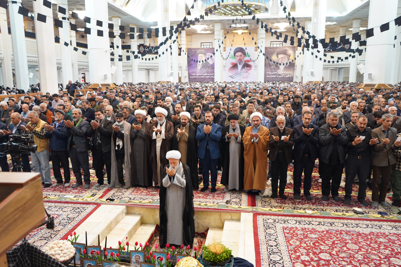 photo 2026 03 21 08 36 44 - اقامه باشکوه نماز عید فطر در حرم مطهر حضرت شاهچراغ علیه&zwnj;السلام