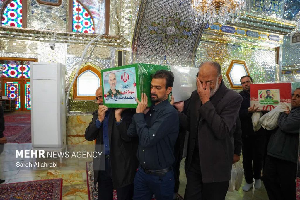 وداع با پیکر ۸ شهید مدافع وطن در حرم مطهر حضرت شاهچراغ علیهالسلام photo 2026 04 07 22 42 22 1024x682 - وداع با پیکر ۸ شهید مدافع وطن در حرم مطهر حضرت شاهچراغ علیهالسلام